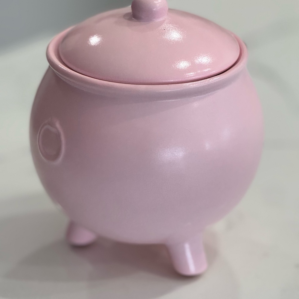Pink Ceramic Lidded Pot